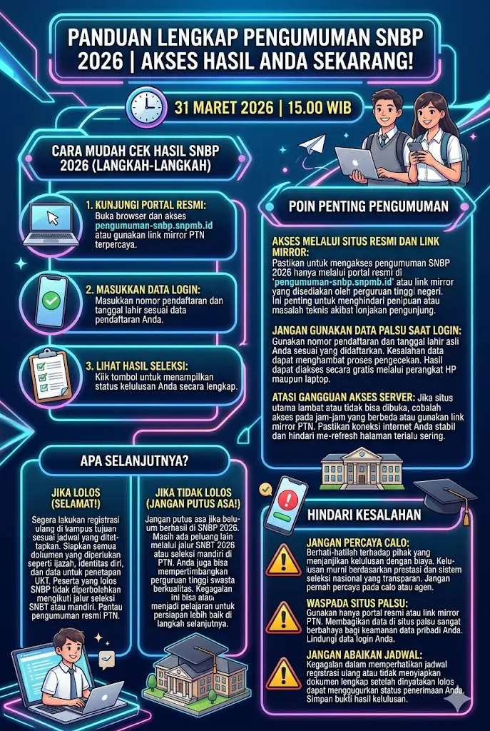 Hasil SNBP 2026 Resmi Diumumkan – Periksa Status Anda dan Akses Portal Lengkapnya di Sini